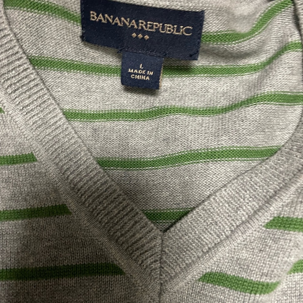 BANANA REPUBLIC MERINO SWEATER VEST SIZE LARGE